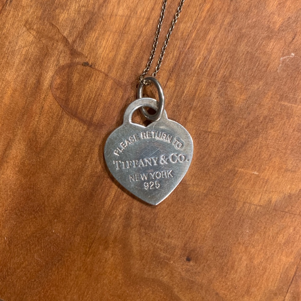 Tiffany & Co Heart Tag Pendant Necklace